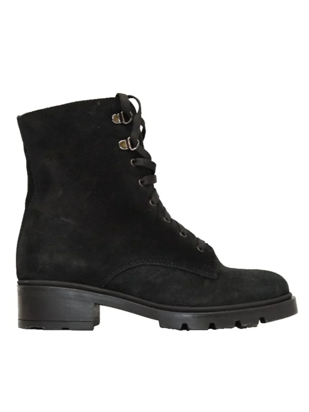 New! LA CANADIENNE Sabel Waterproof Hiker Boots Black Suede Size 6.5 DD542